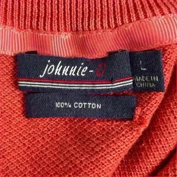 Johnnie-O Men's Red Half-Zip Mock Neck Sweater Size L Autism Speaks arm logo - Picture 10 of 13